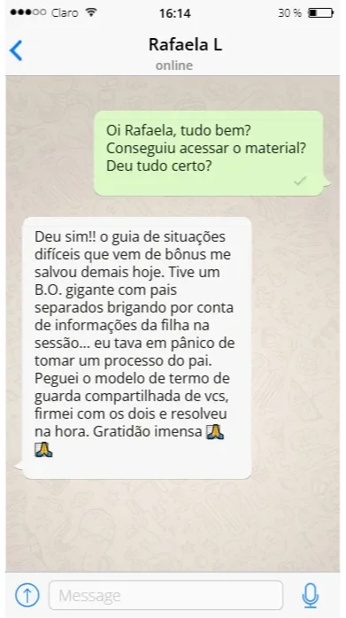 Depoimento Rafaela